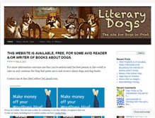Tablet Screenshot of literarydogs.com